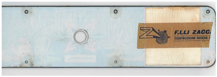 Zaccaria Frogger control panel overlay scan - back